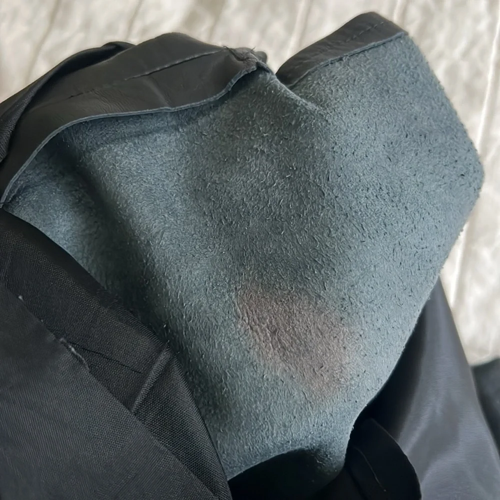 Vintage Black Leather Skirt - Picture 7 of 8